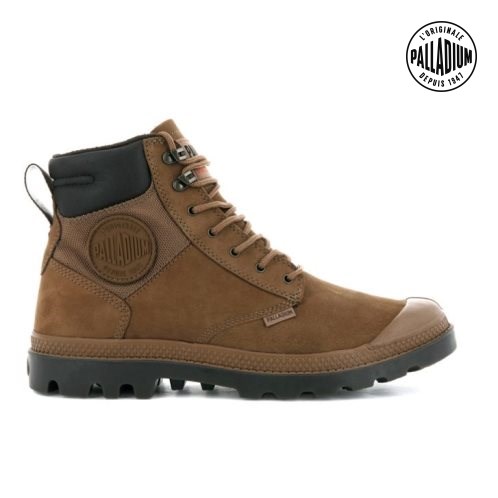 Palladium Pampa Shield WP+ LUX Laarzen Heren Bruin | NL 83NPCOL